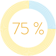 75 percent icon