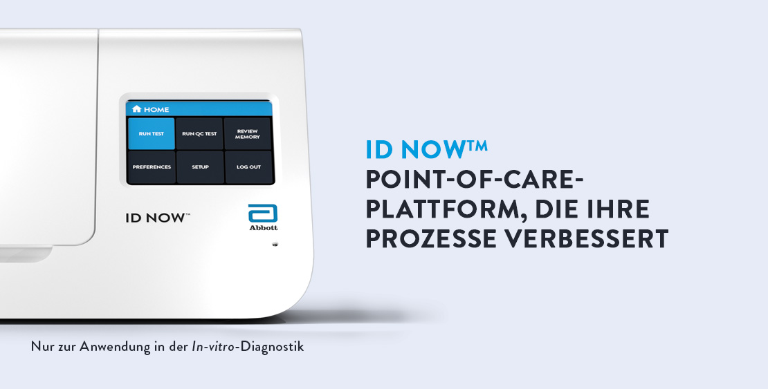 Erfahren Sie im Video wie id now™ Ihren Testprozess bei Atemwegserkrankungen am Point-of-Care optimieren kann.