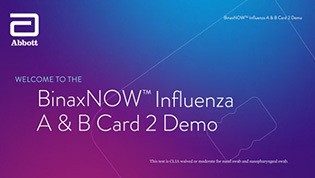 BinaxNOW™ Influenza A & B Card 2 Demo Video
