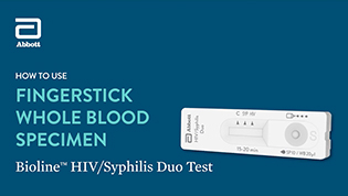 Bioline HIV/Syphilis Duo Fingerstick Demo Video 