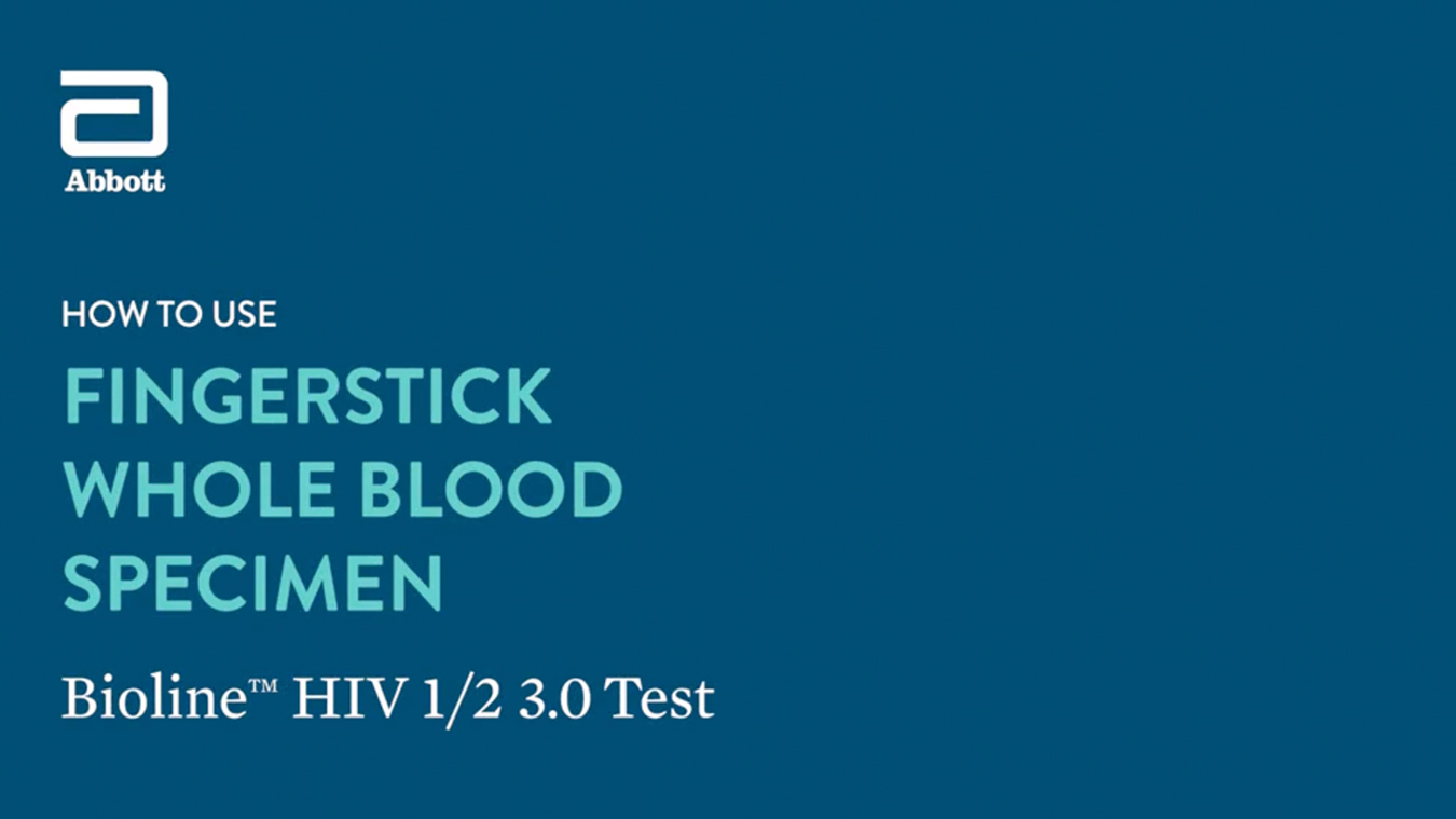  Bioline HIV 1/2 3.0 (Fingerstick) Demo Video