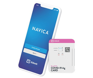 Navica and BinaxNow Covid Ag Card