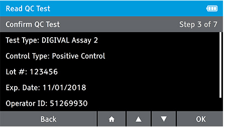 DIGIVAL QC control