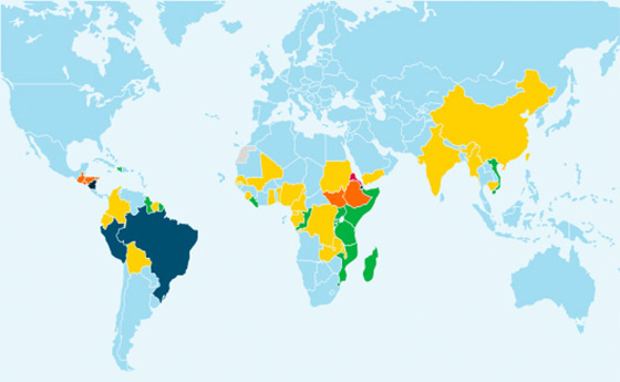 world map